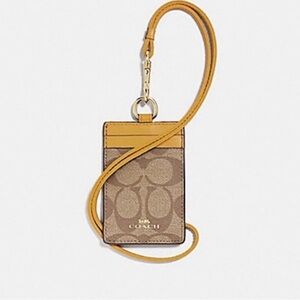 Coach Sunflower Landyard New with Tags